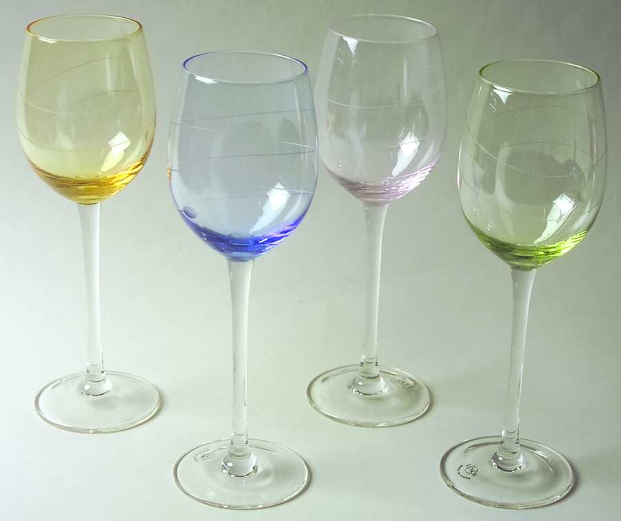 Tuscany Seasons Pastel Goblet - Set of 4 Colors (Amber, Blue, Green & Purple) by Lenox-1