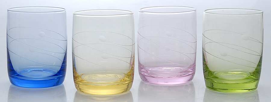 Tuscany Seasons Pastel Set/4 Double Old Fashion in Assorted Colors by Lenox-1