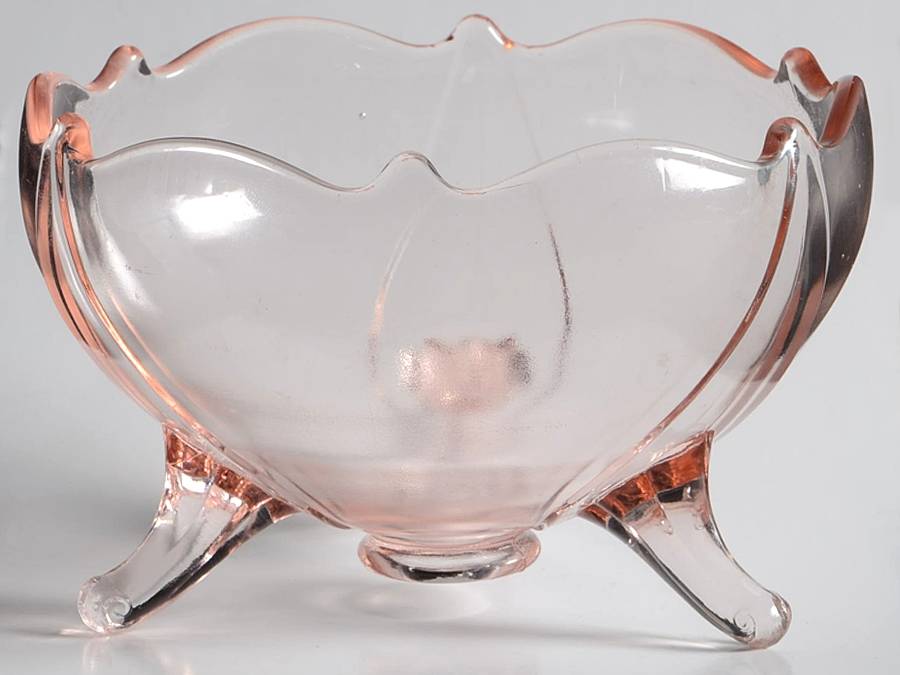 Petal Pink 5" 3-Toed Footed Bowl by Lancaster-1
