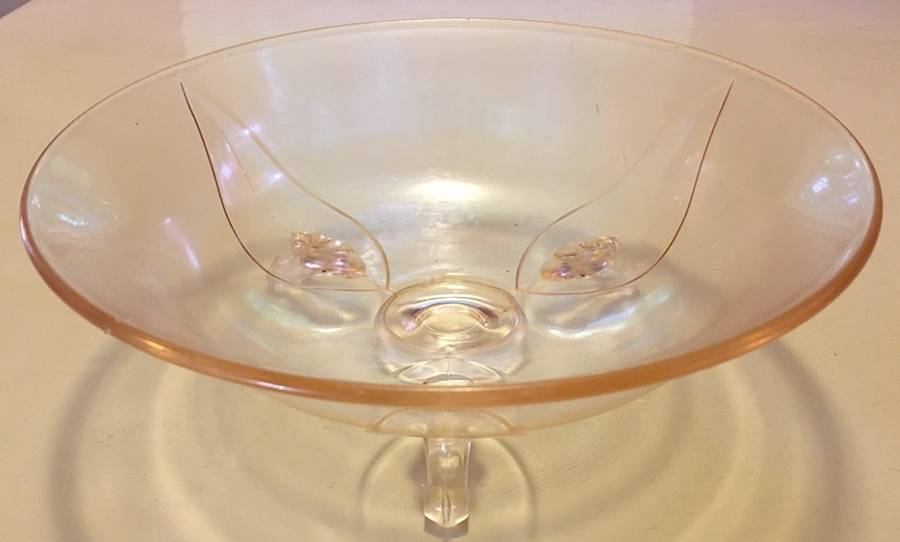 Petal Pink 8" 3-Toed Footed Bowl by Lancaster-1