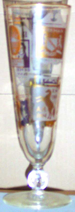 Tavern Signs Pilsner Glass by Libbey Glass Company-1