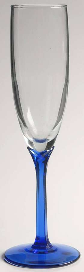 Domaine Blue Fluted Champagne by Libbey Glass Company-1