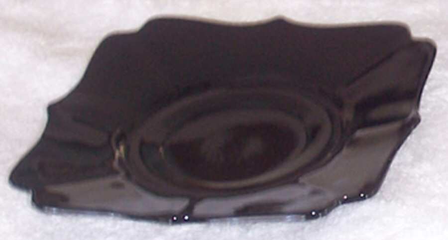 Hazen Black Saucer Only by Imperial Glass-Ohio-1