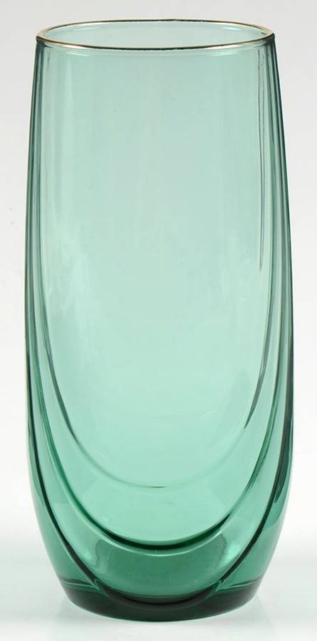 Crystal Green Highball Glass by Libbey Glass Company-1