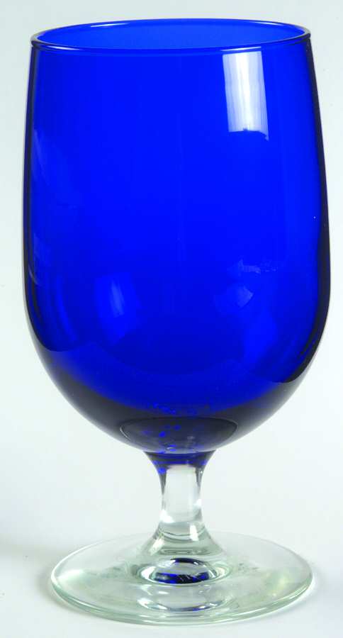 Montibello Cobalt Blue Water Goblet by Libbey Glass Company-1