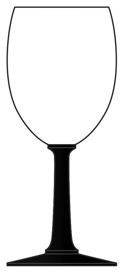 Napa Country Black Stem Water Goblet by Libbey Glass Company-1