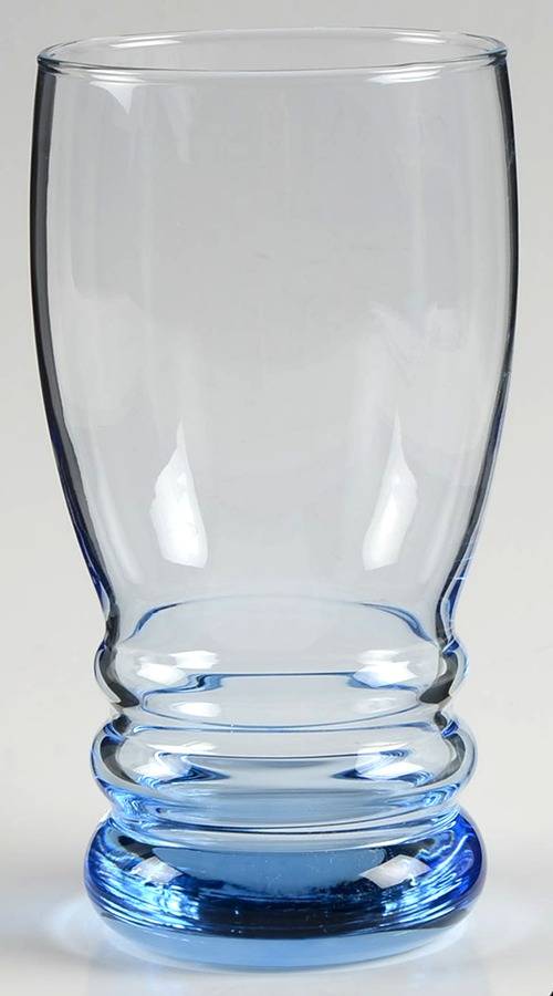 Bangles Misty Blue 16 Oz Cooler by Libbey Glass Company-1