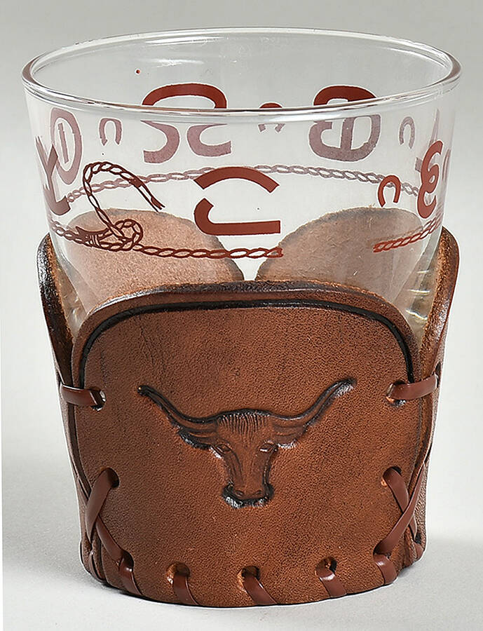 LRS63 Old Fashioned & Leather Holder by Libbey Glass Company-1