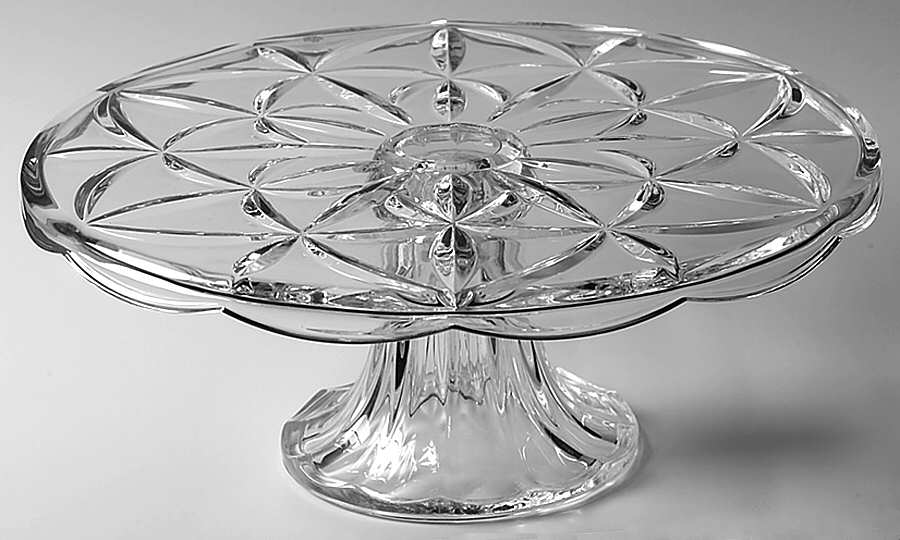 Shooting Star 11" Diameter Pedestal Cake Stand No Dome by Lenox-1