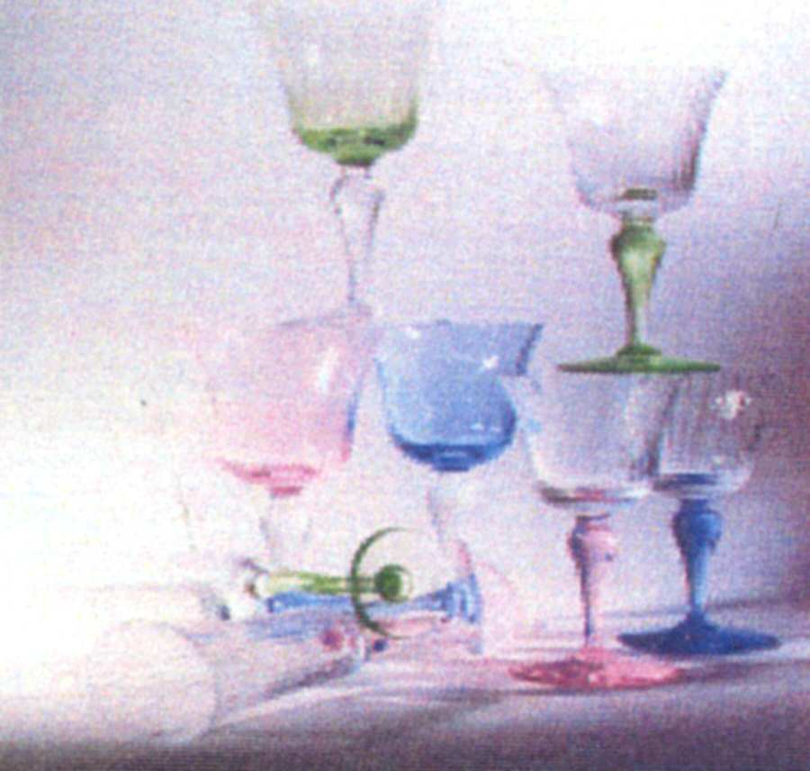 Nymphea Aquamarine Water Goblet by Laure Japy-1