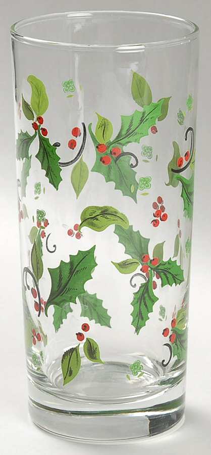 Holiday Holly Cooler by Libbey Glass Company-1