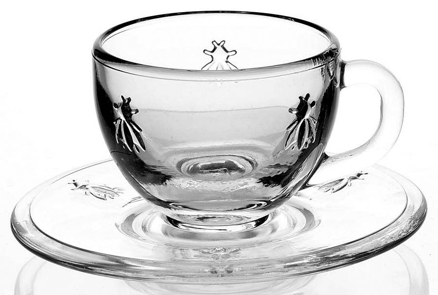 Bee Demitasse Cup & Saucer Set by La Rochere-1
