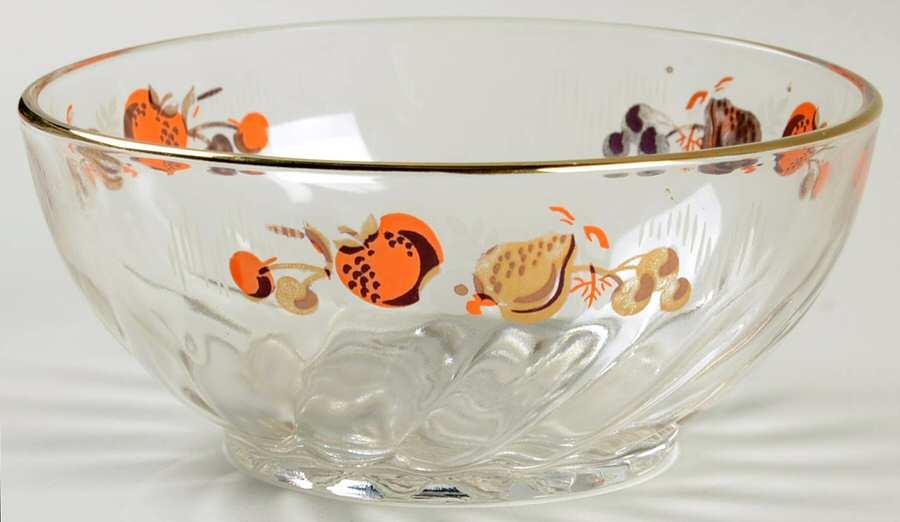 Golden Fruit Small Fruit Dessert Bowl by Libbey Glass Company-1