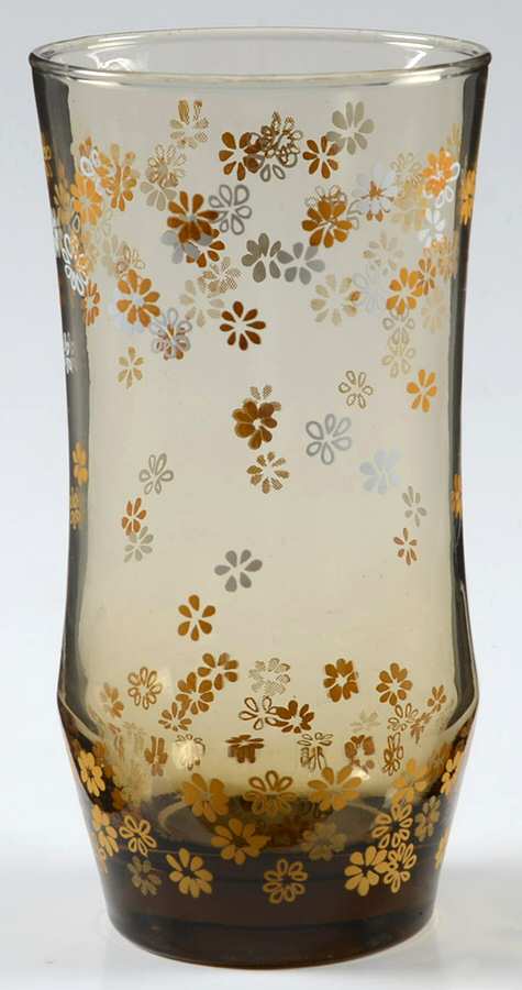 Strawflowers Tawny Yellow 14 Oz Flat Tumbler by Libbey Glass Company-1