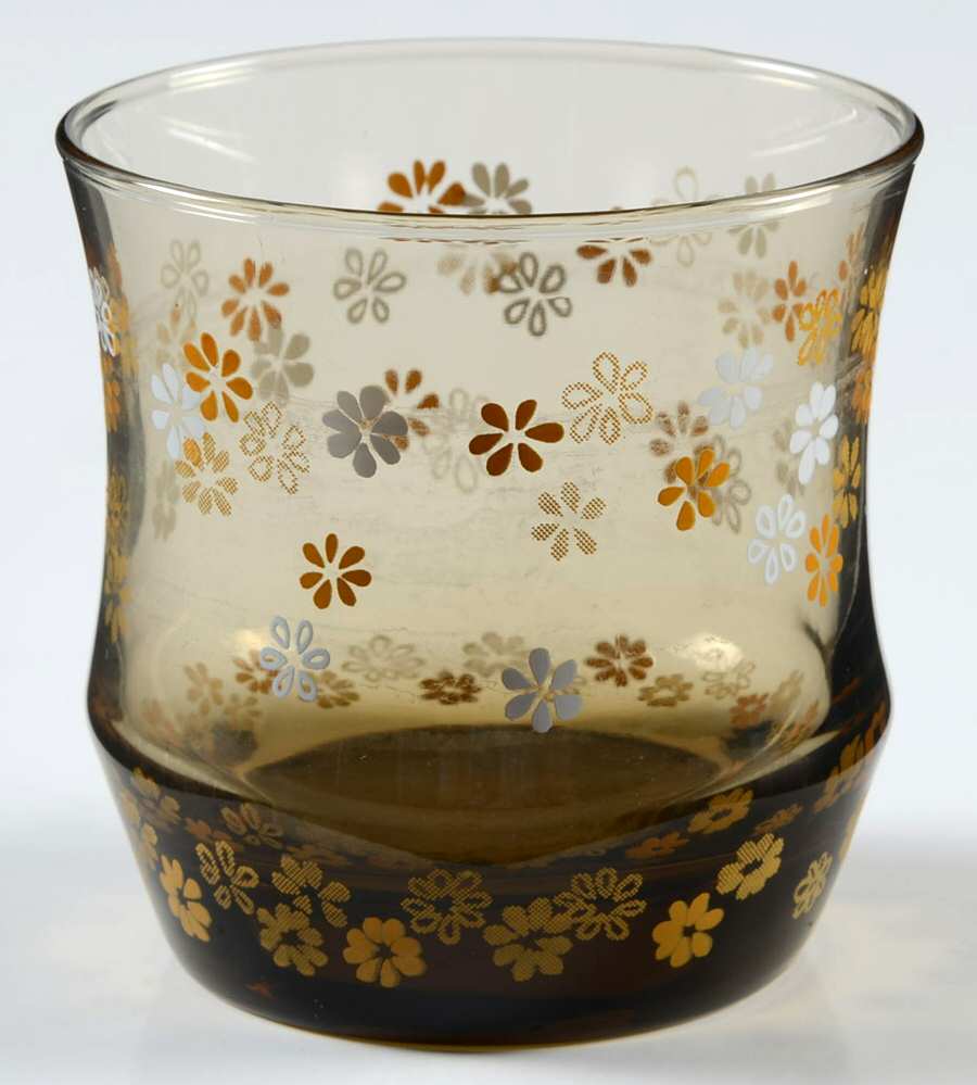 Strawflowers Tawny Yellow 8 Oz Flat Tumbler by Libbey Glass Company-1