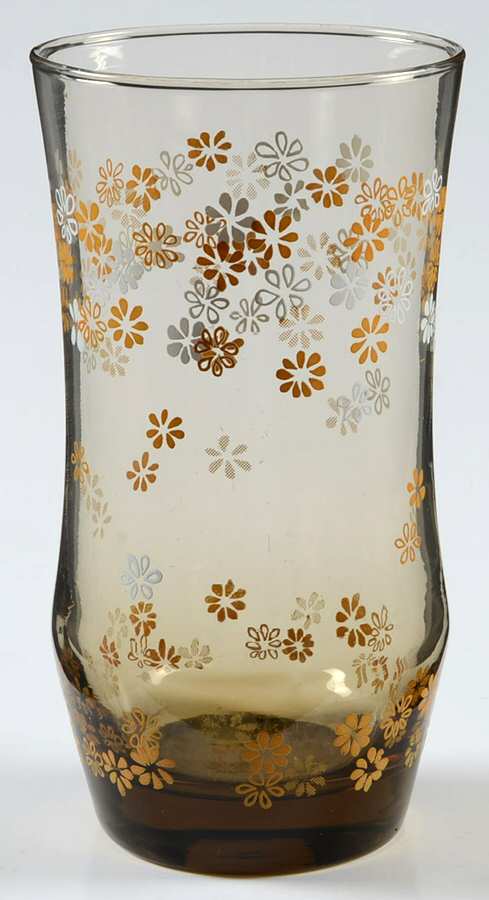 Strawflowers Tawny Yellow 12 Oz Flat Tumbler by Libbey Glass Company-1