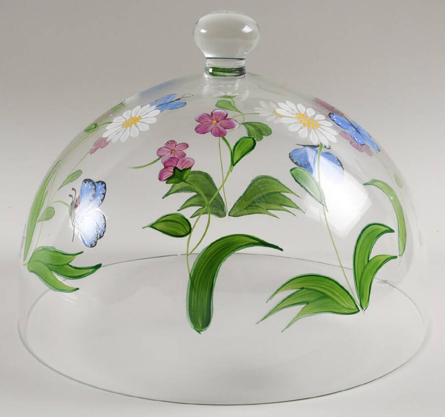 Butterflies and Blossoms Dome for Cake Plate by Lenox-1