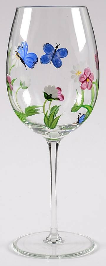 Butterflies and Blossoms Water Goblet by Lenox-1