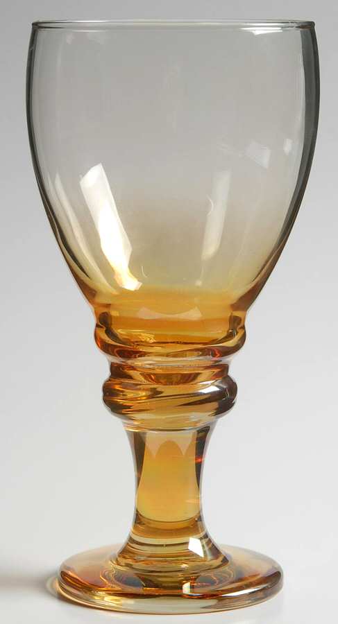 Splash Brown Water Goblet by Libbey Glass Company-1