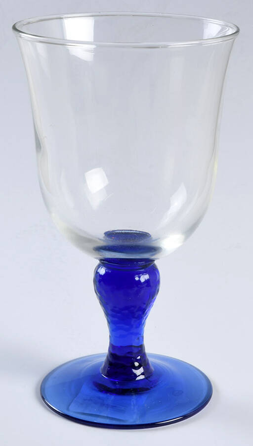 Martello Cobalt Water Goblet by Libbey Glass Company-1