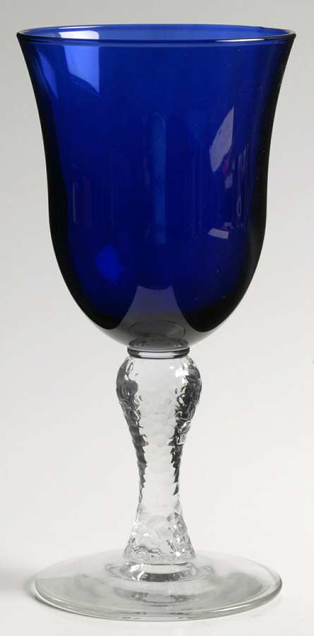 Martello Cobalt Water Goblet by Libbey Glass Company-1