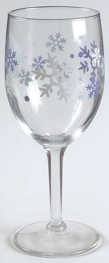 Clearly Winter Water Goblet by Libbey Glass Company-1