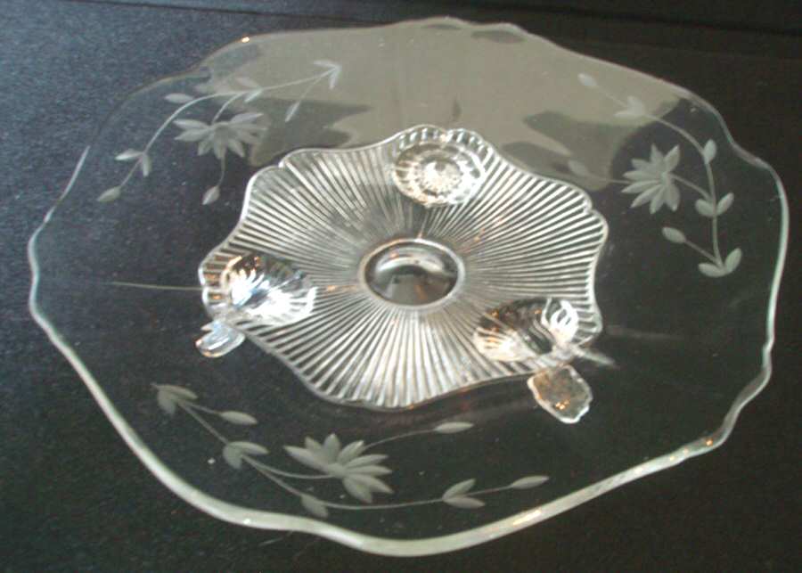 868-1 Clear Footed Orange Bowl by Lancaster-1