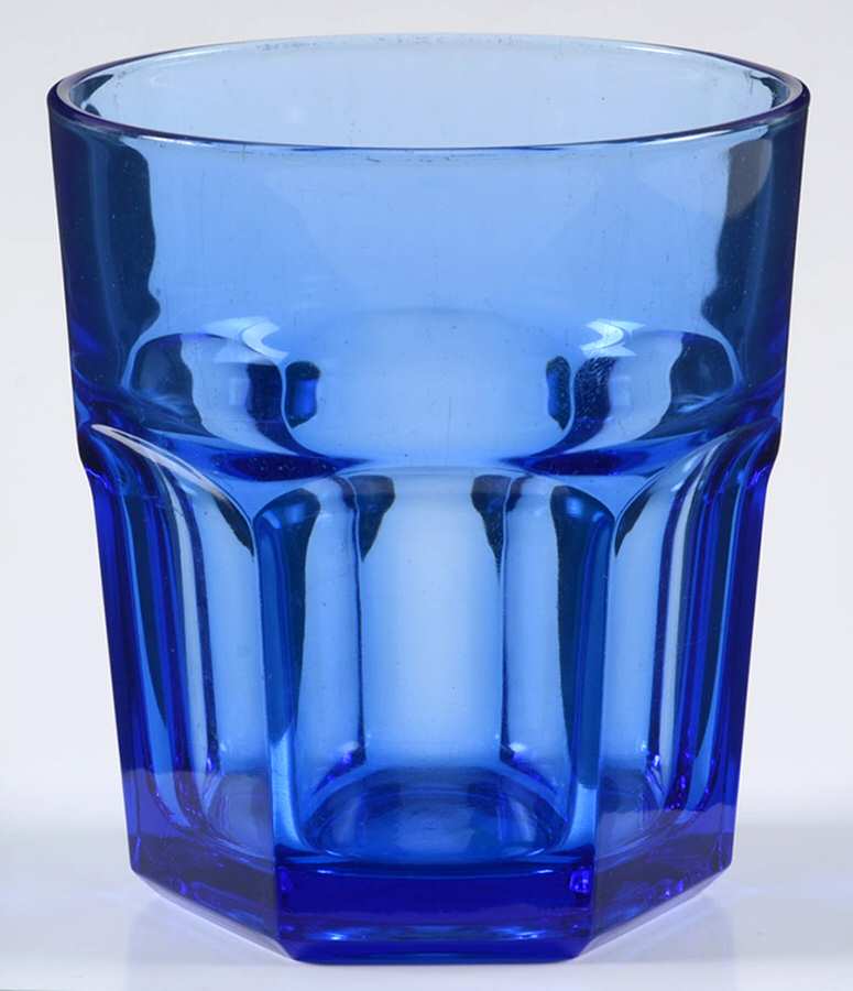 Gibraltar Antique Blue On the Rocks Glass by Libbey Glass Company-1