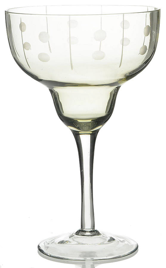 Allegro Colored Margarita Glass by Laura Glass Crystal-1