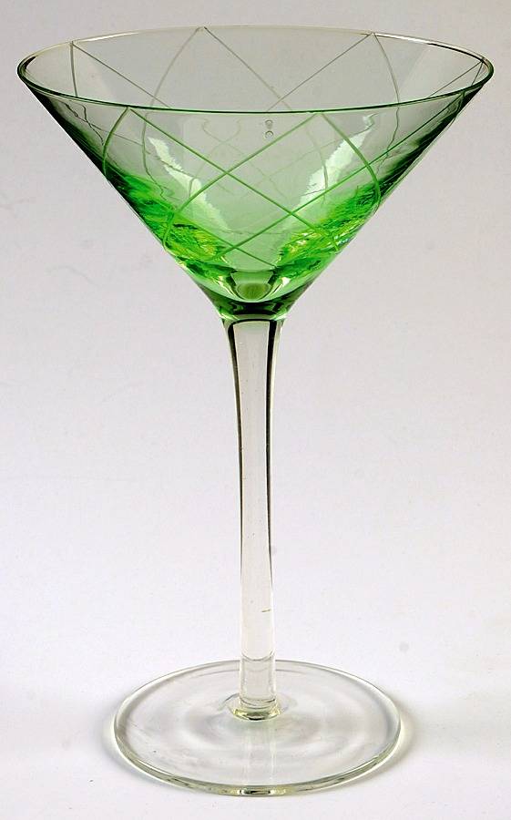 Allegro Colored Martini Glass by Laura Glass Crystal-1