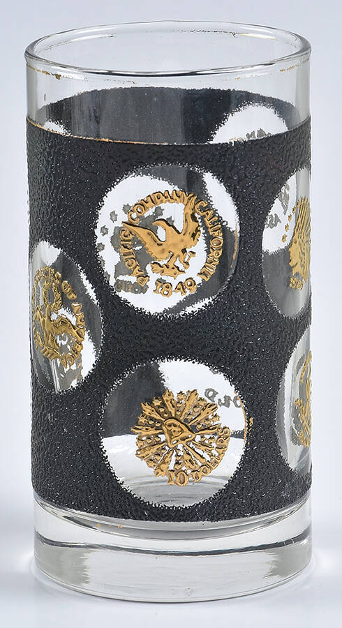 Gold Coins 10 Oz Flat Tumbler by Libbey Glass Company-1