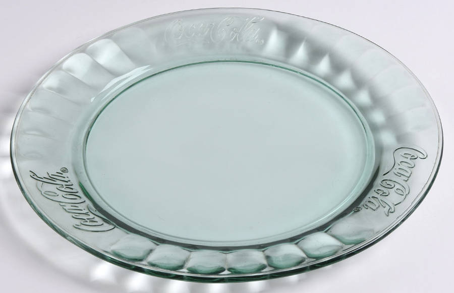 Coca Cola (Green, Clear and Amethyst) Dinner Plate by Libbey Glass Company-1