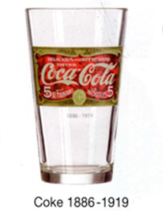 Coca Cola (Decal) Cooler by Libbey Glass Company-1