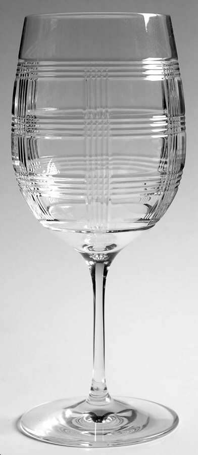 Glen Plaid Water Goblet by Ralph Lauren Crystal-1