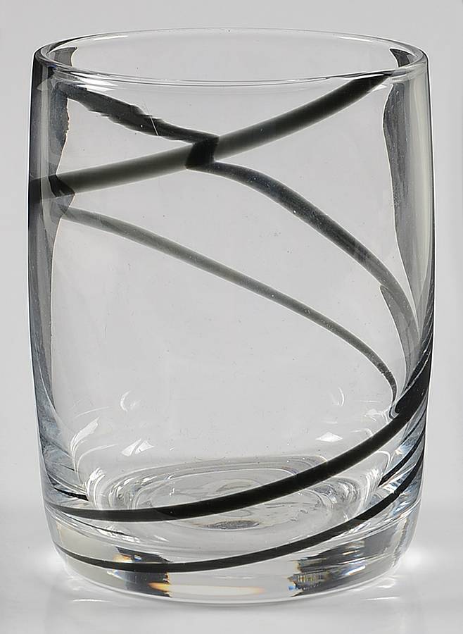 Black Swirl Double Old Fashioned by Luigi Bormioli-1