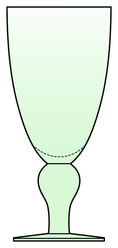 Green Water Goblet by Luigi Bormioli-1