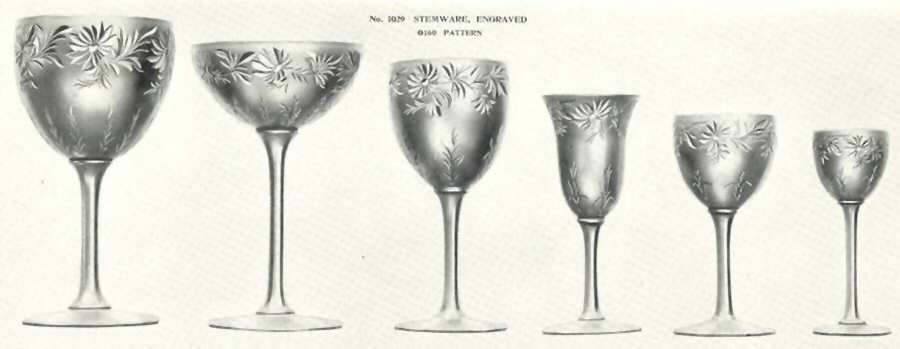 0160 (Engraved) Claret Wine by Libbey Glass Company-1