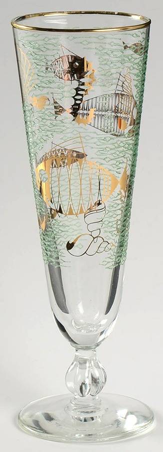 Marine Life Pilsner Glass by Libbey Glass Company-1