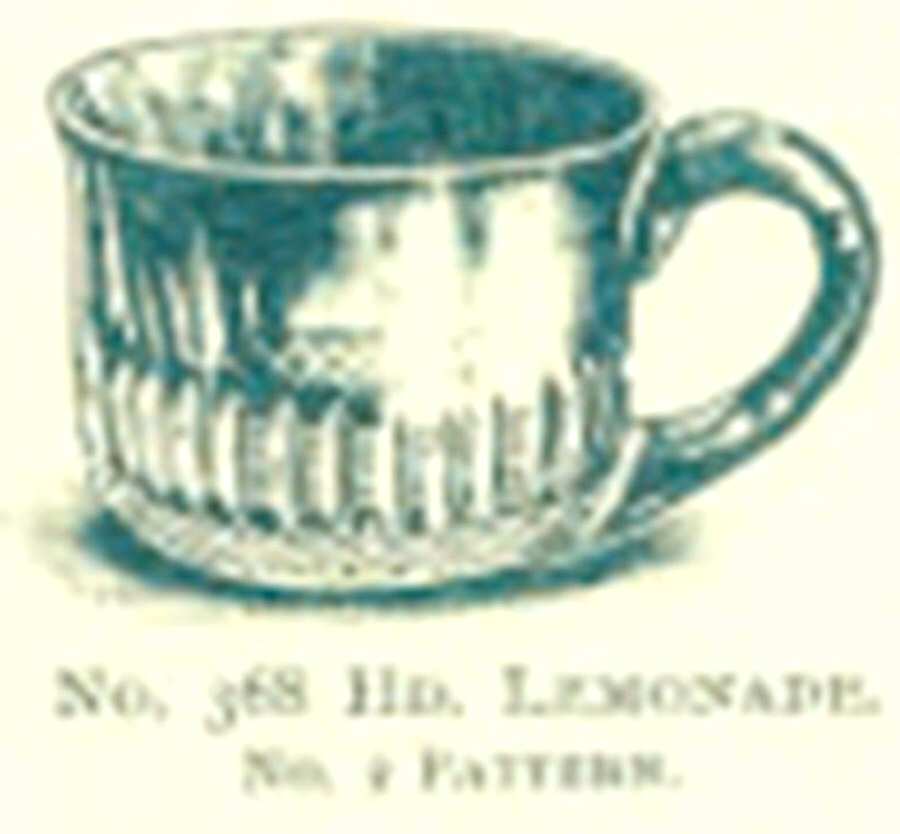 Cut 2 Punch Cup by Libbey Glass Company-1