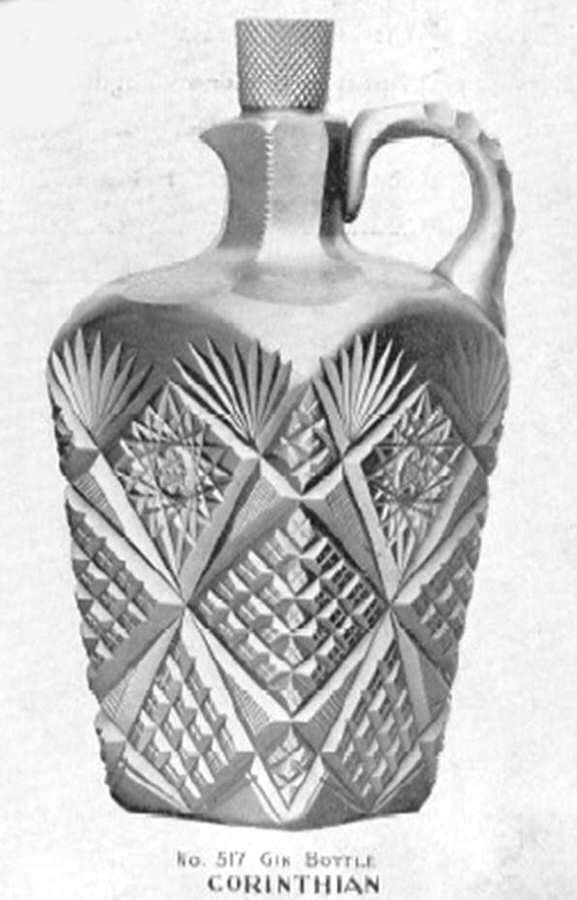Corinthian Gin Decanter & Stopper by Libbey Glass Company-1