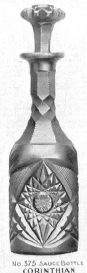 Corinthian Small Bottle & Stopper by Libbey Glass Company-1