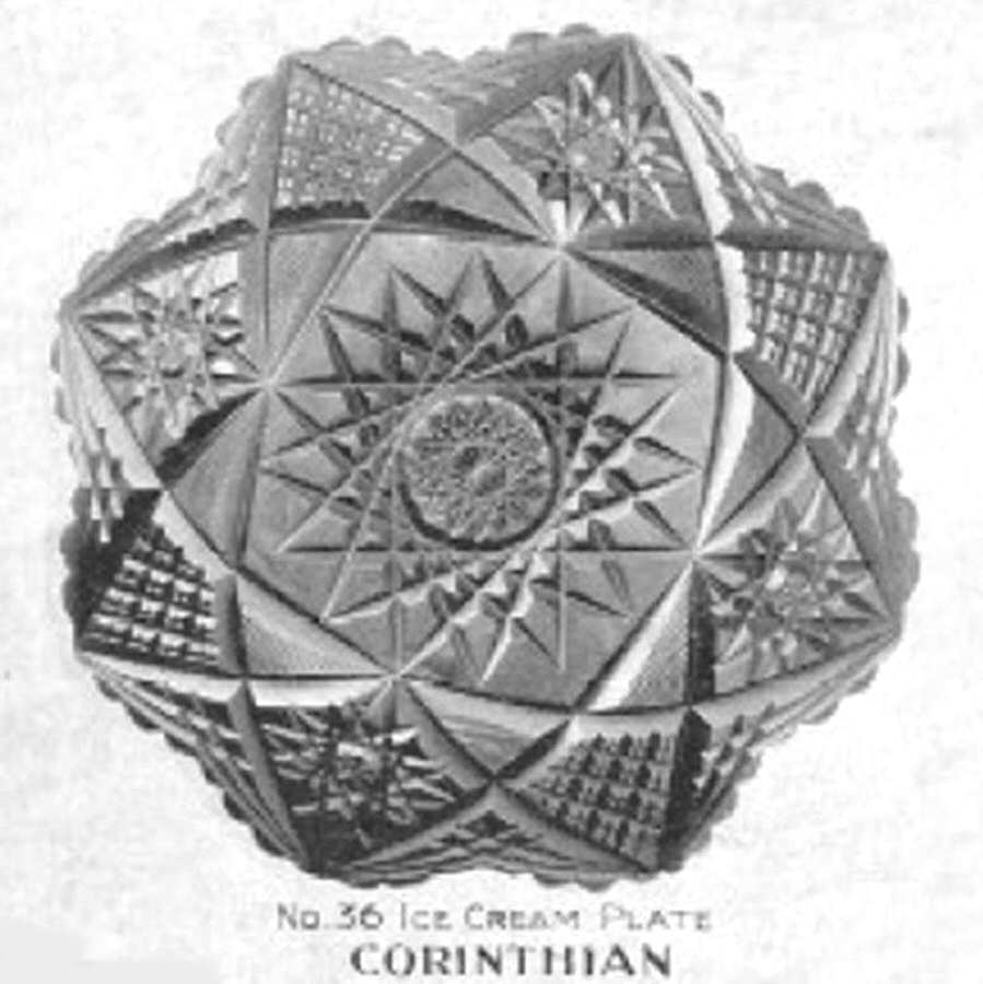 Corinthian Dessert Plate by Libbey Glass Company-1