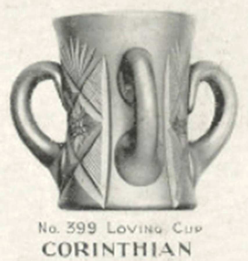 Corinthian Mini Loving Cup by Libbey Glass Company-1