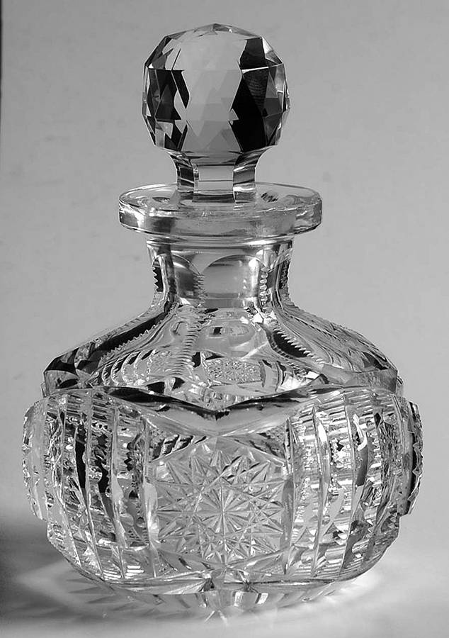 Brilliant Perfume Bottle & Stopper by Libbey Glass Company-1