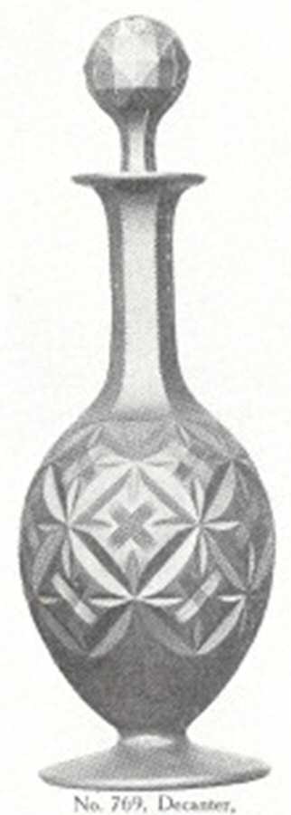 Cut 52 Decanter & Stopper by Libbey Glass Company-1