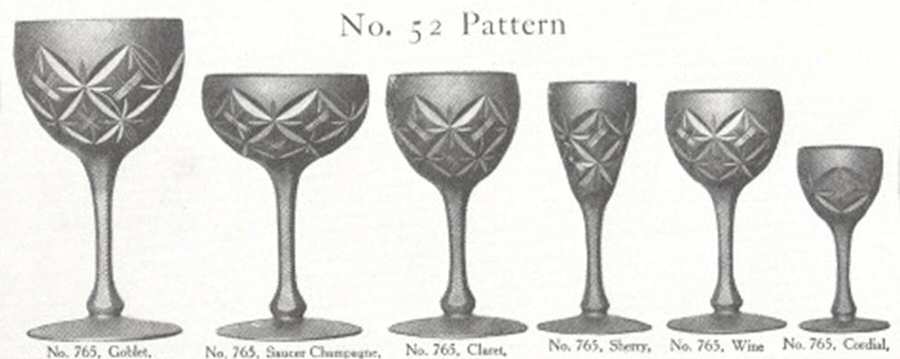 Cut 52 Water Goblet by Libbey Glass Company-1
