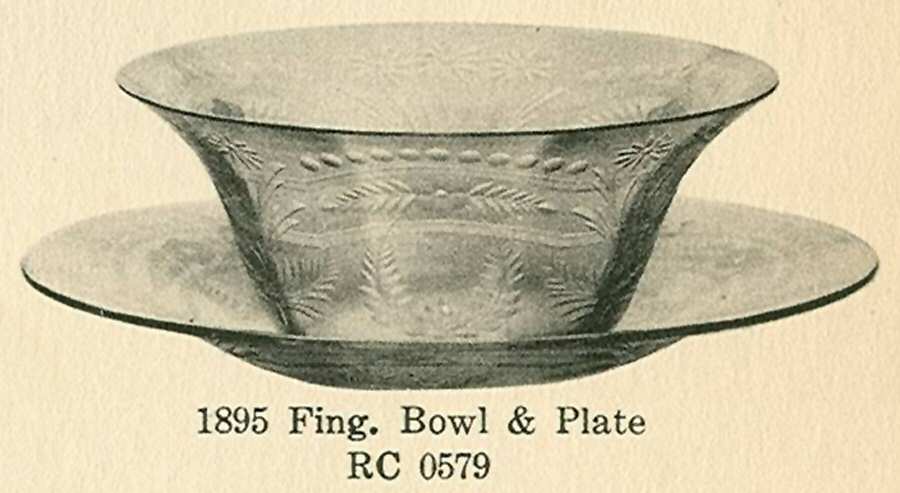 Cut 0579 (Line #5300) Finger Bowl & Underplate by Libbey Glass Company-1