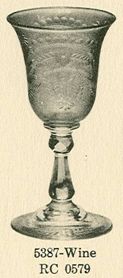 Cut 0579 (Line #5300) Wine Glass by Libbey Glass Company-1