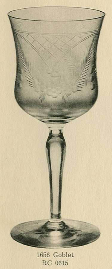 Cut 0615 Water Goblet by Libbey Glass Company-1