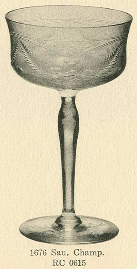 Cut 0615 Champagne/Tall Sherbet by Libbey Glass Company-1